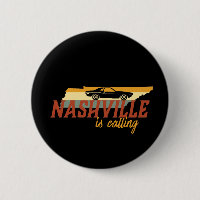 Carte vintage Retro Nashville Tennessee USA City M