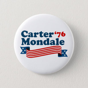 Macaron Rond 5 Cm Carter Mondale '76 Rétro Election