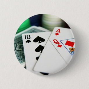 Macaron Rond 5 Cm Cartes de poker