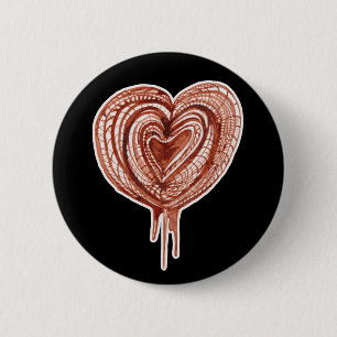 Macaron Rond 5 Cm Cartouche musculaire (coeur)