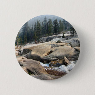 Macaron Rond 5 Cm Cascades de Fish Creek dans la vallée de Cascade -