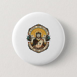 Macaron Rond 5 Cm Casque Jésus tête morte milieu Ensemble silencieux