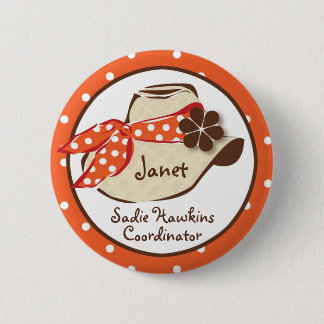 Macaron Rond 5 Cm Casquette de cowboy