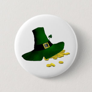 Macaron Rond 5 Cm Casquette Leprechaun
