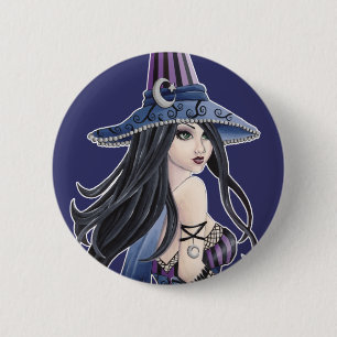 Macaron Rond 5 Cm Casse - bouton de sorcière