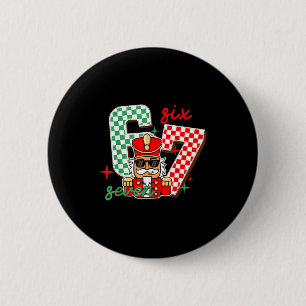 Macaron Rond 5 Cm Casse-Noisette de Noël Cool 67 Six Sept Génération
