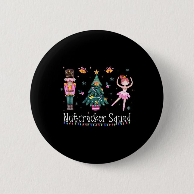 Macaron Rond 5 Cm Casse-Noisette de Noël Squad Danse Ballet Femmes E (Devant)