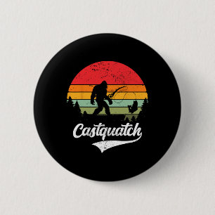 Macaron Rond 5 Cm Castquatch Drôle Byss Pêcheur Pêche Mème
