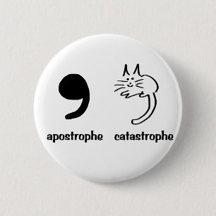 Macaron Rond 5 Cm catastrophe d'apostrophe
