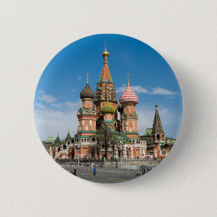 Macaron Rond 5 Cm Cathédrale Saint-Basil à Moscow