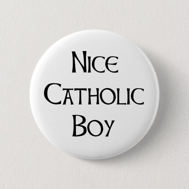 Macaron Rond 5 Cm catholic boy nice (Devant)