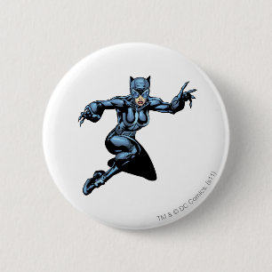 Macaron Rond 5 Cm Catwoman avec des lois
