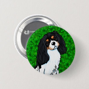 Macaron Rond 5 Cm Cavalier King Charles Spaniel