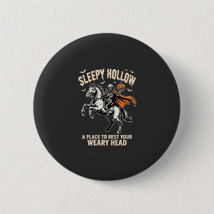 Macaron Rond 5 Cm Cavalier sans tête Sleepy Hollow Halloween T-Shirt