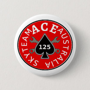 Macaron Rond 5 Cm Cavaliers Australie du CÆ de Skyteam