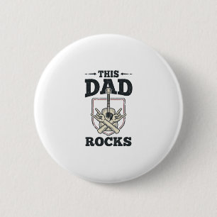 Macaron Rond 5 Cm Ce papa déchire avec un design de t-shirt de papa 