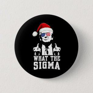 Macaron Rond 5 Cm Ce que Sigma Trump Père Noël drôle Mème de Noël Xm