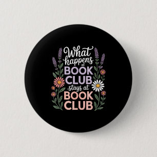 Macaron Rond 5 Cm Ce qui se passe au club de lecture reste au club d