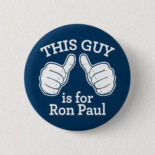 Macaron Rond 5 Cm Ce type est pour le bouton de Ron Paul