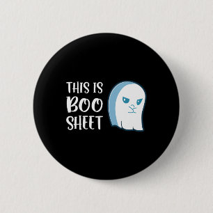 Macaron Rond 5 Cm Ceci Est De La Feuille De Boo Fun Halloween Disant