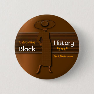 MACARON ROND 5 CM CÉLÉBRATION DE LA VIE NOIRE D'HISTOIRE AVEC LA