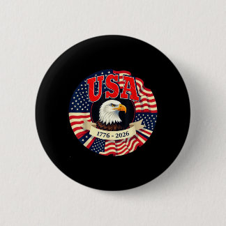 Macaron Rond 5 Cm Célébration du 250e anniversaire patriotique des É