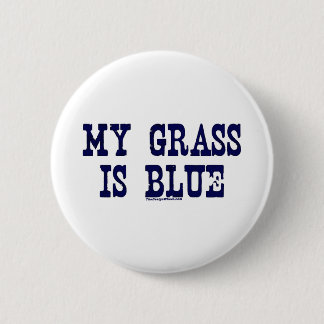 Macaron Rond 5 Cm Célèbre mon herbe est bleue