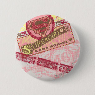 Macaron Rond 5 Cm Celle La Seule Supergirl