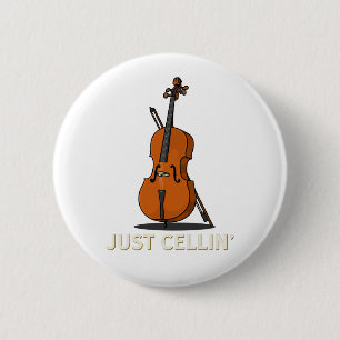 Macaron Rond 5 Cm Cellist Just Cellin Musicien nouveauté