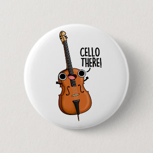 Macaron Rond 5 Cm Cello There Cute Music Pun