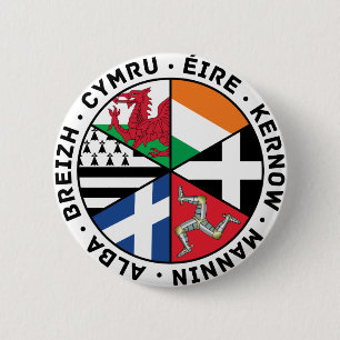 Macaron Rond 5 Cm Celtic Nations Flags