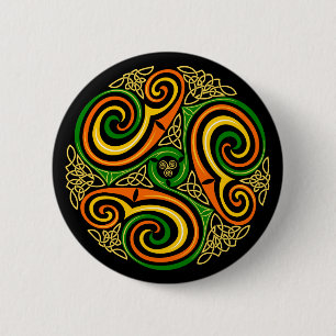 Macaron Rond 5 Cm celtic spirals button