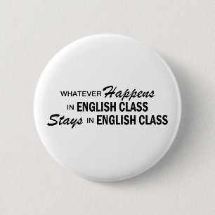 Macaron Rond 5 Cm Celui qui se produise - cours d'anglais