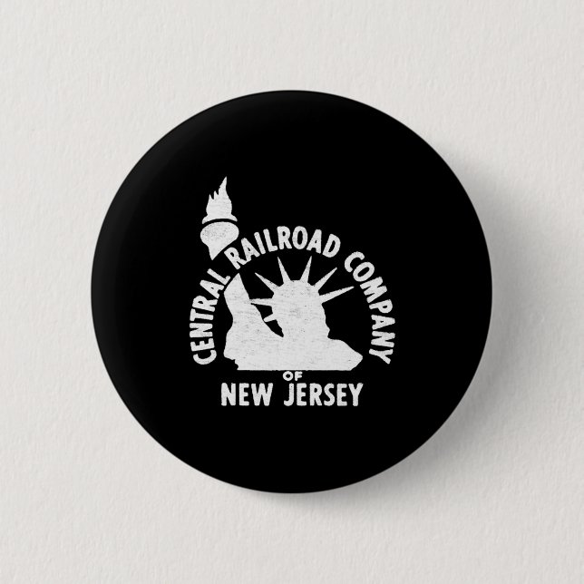 Macaron Rond 5 Cm Central Railroad Of New Jersey _1  (Devant)