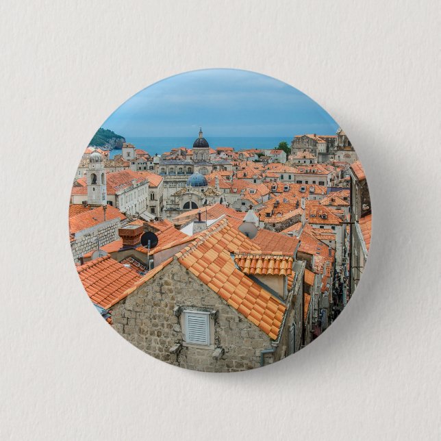 Macaron Rond 5 Cm Centre-ville de Dubrovnik (Devant)