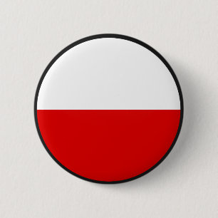 Macaron Rond 5 Cm Cercle de drapeau de qualité de la Pologne