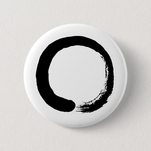 Macaron Rond 5 Cm Cercle de zen (Devant)