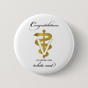 Macaron Rond 5 Cm Cérémonie de blouse vétérinaire