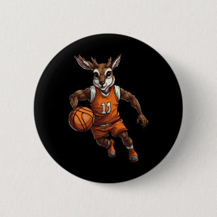 Macaron Rond 5 Cm Cerf de basket