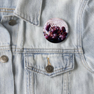 Macaron Rond 5 Cm Cerises