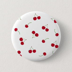 Macaron Rond 5 Cm Cerises Cerises