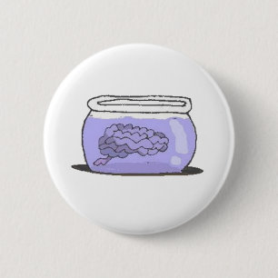 Macaron Rond 5 Cm cerveau dans le bocal à poissons