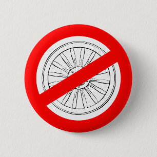 Macaron Rond 5 Cm Cessez de jouer le bouton de "roues"