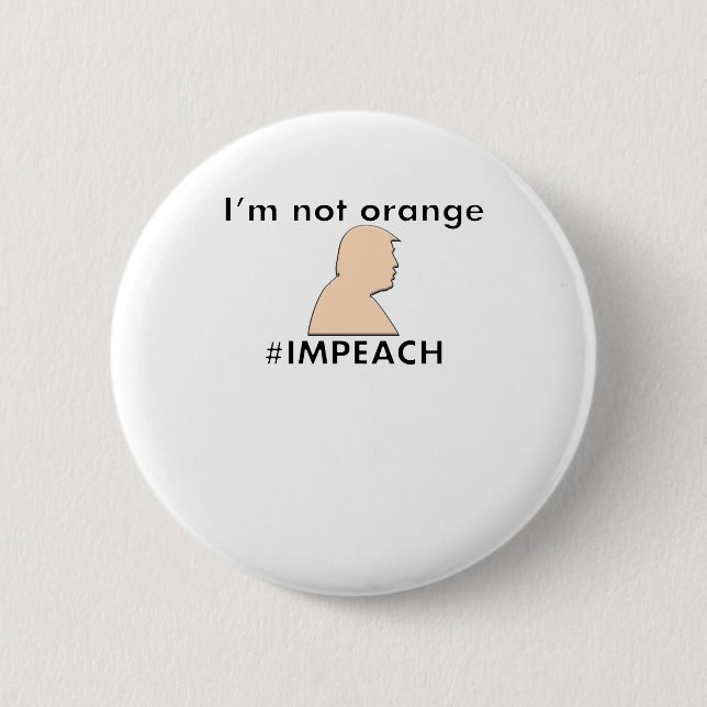 Macaron Rond 5 Cm Cessez de m'appeler orange - #IMPEACH - atout (Devant)
