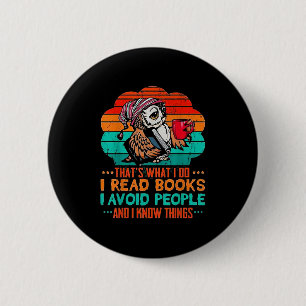 Macaron Rond 5 Cm C'est ce que je fais je lis des livres j'évite les