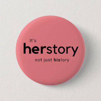 Macaron Rond 5 Cm C'est histoire de Herstory pas simplement