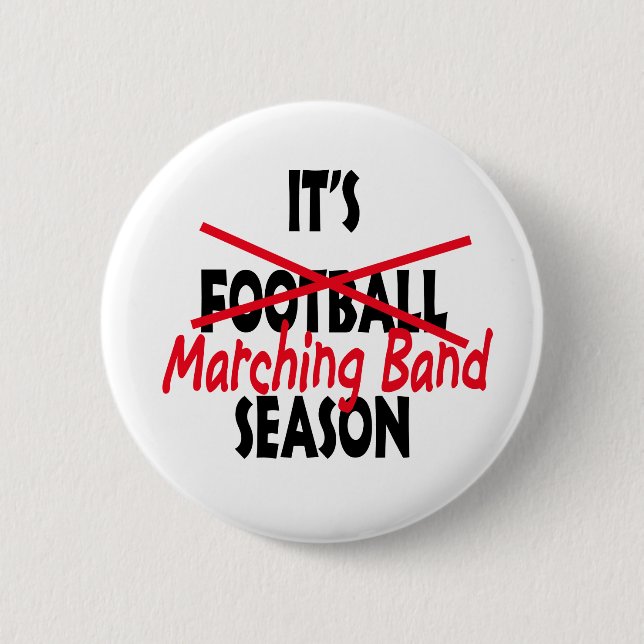 Macaron Rond 5 Cm C'est la saison de Marching Band (Devant)