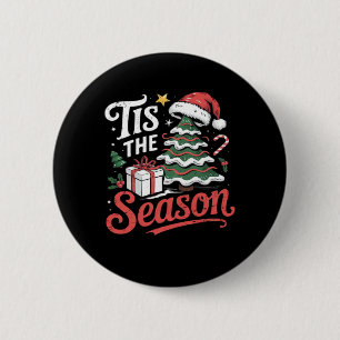 Macaron Rond 5 Cm C'Est La Saison Funy Christmas