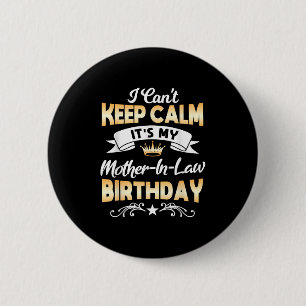 Macaron Rond 5 Cm C'est le tee-shirt d'anniversaire de ma belle-mère