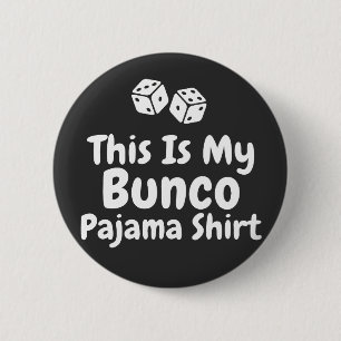 Macaron Rond 5 Cm C'est ma chemise de pyjama Bunco drôle cadeau